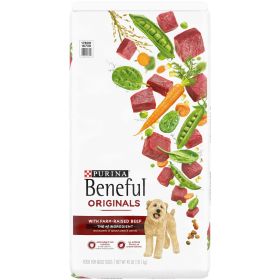 Purina Beneful Originals Dry Dog Food Farm Raised Beef, 36 lb Bag