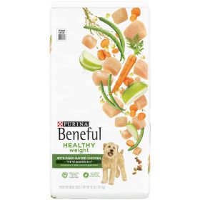 Purina Beneful Healthy Weight Dry Dog Food Farm Raised Chicken, 36 lb Bag