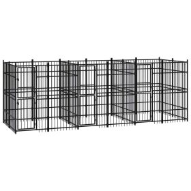 Outdoor Dog Kennel Steel 119 ftï¿½ï¿½