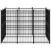 Outdoor Dog Kennel Steel 89.2 ftï¿½ï¿½