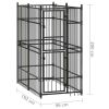 Outdoor Dog Kennel Steel 19.8 ftï¿½ï¿½