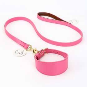 Soft Hand Holding Rope Necklet Set Pet Supplies (Option: Pink-M)