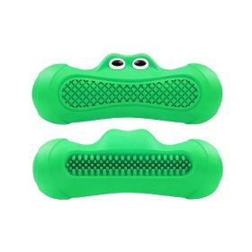 Vocal Rugby Pet Toy Natural Rubber Molar Toy (Option: Green Big Mouth Monster)