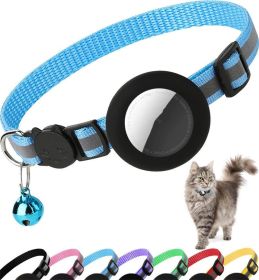 Applicable Airatg Pet Collar Kitten Puppy Reflective Anti-lost Pet Collar Neck (Color: Blue)