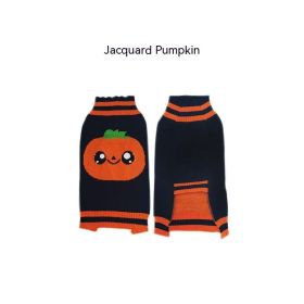 Halloween Dog Sweaters Pet Costume Teddy Warm Leisure Sweater Cosplay Clothes For Dogs Pets Outfits (Option: Black Jacquard-XS)