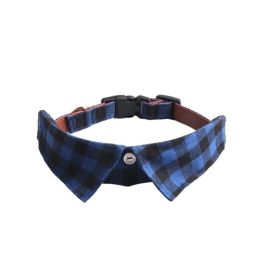 Pet Supplies Gentleman Dog Collar Bow Tie Detachable (Option: Blue-S)