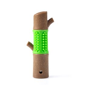 Pet Bite Toy Molar Rod Teeth Cleaning (Color: Green)