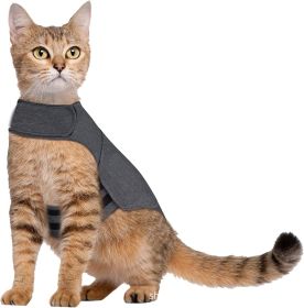 Pet Dog Clothing Cat Vest Summer (Option: Dark Gray-M)