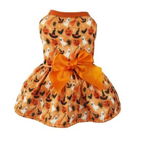 Pet Clothes Halloween Party Dress (Option: Orange-S)