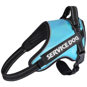 Large And Medium-sized Dog Traction Rope Vest (Option: Blue-S)