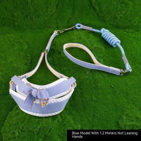 Dog Hand Holding Rope Vest Chest And Back (Option: Sky Blue-S)