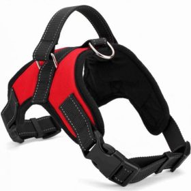 Dog Chest Strap Traction Rope Explosion proof Flushing Dog Chest Strap (Specifications (length * width): M, colour: Black)